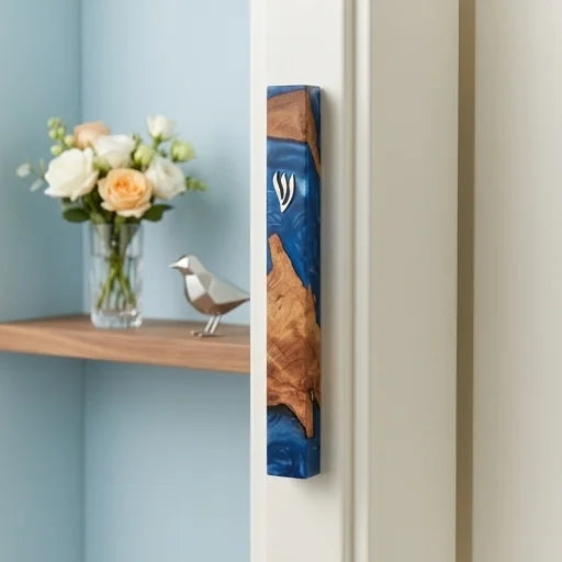 Epoxy Mezuzah 20 cm - Blue