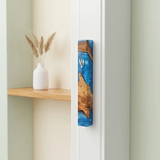 Epoxy Mezuzah 25 cm - Turquoise