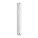 Plastic White Mezuzah With Rubber Cork 15 Cm- With Silver Shin