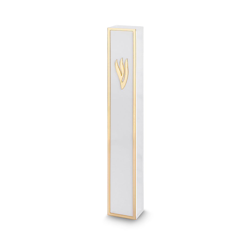 Transparent Perspex Mezuzah with Rubber Cork 15 cm