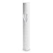 White Plastic "Kottel" Mezuzah 25 cm - Silver SHIN with Rubber Plug