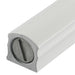 Aluminum Mezuzah 12 Cm - Special Profile, Matte Silver With Metal "Shin"