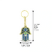 Metel Keychian Blue Mazal 4 cm.