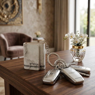 Leatherette Tehillim Keyholder with Magnet 4 cm