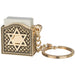 Keyholder 3 cm with Tehillim- Magen David - Gold