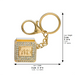 Metel Mazal Keyholder with Tehillim Book 3 cm - Gold