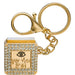 Metel "Against Evil Eye" Keyholder with Tehillim Book 3 cm - Gold