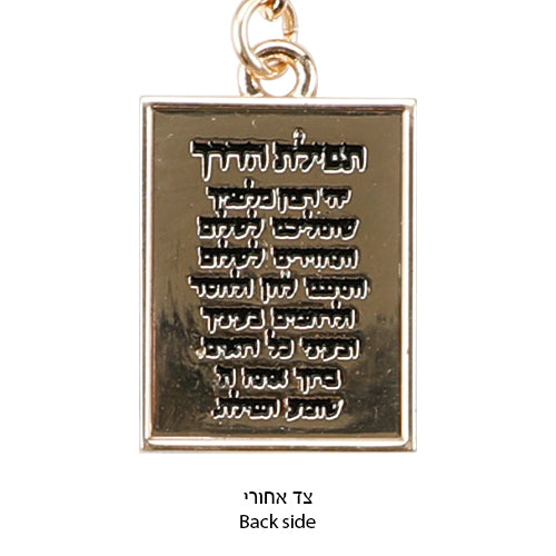 Nickel Choshen Stones Keyholder with Stone Inlay