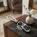 Nickel Mazal Keyholder with Stone Inlay