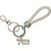 Nickel Mazal Keyholder with Stone Inlay
