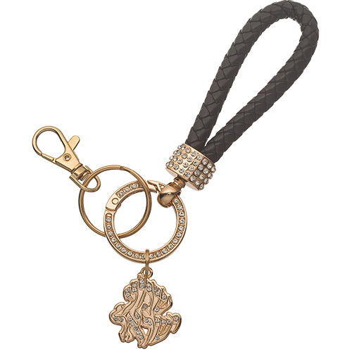 Metel Magen Keyholder with Stone Inlay - Gold
