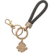 Metel Magen Keyholder with Stone Inlay - Gold