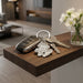 Nickel Keyholder with Stone Inlay