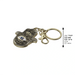 Metal Keyholder Hamsa "Against Evil Eye" 5.5 cm