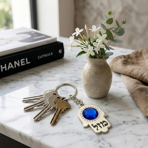 Keyholder Hamsa Nickel 2.5x3.5 cm