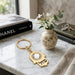 Keyholder Hamsa Metal 2.5x3.5 cm - Gold