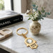 Keyholder Hamsa Metal 2.5x3.5 cm - Gold