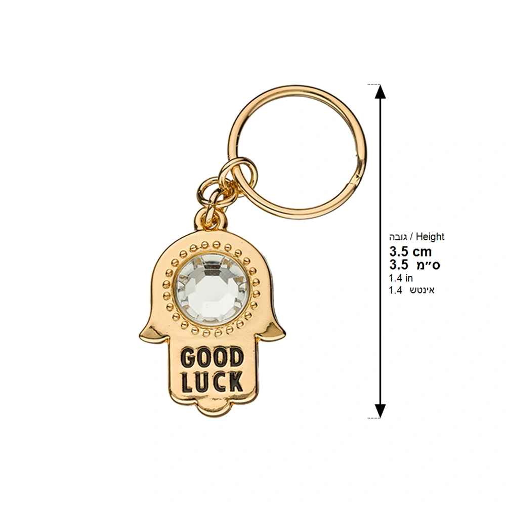 Keyholder Hamsa Metal 2.5x3.5 cm - Gold