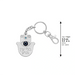 Metal Keyholder Hamsa "Against Evil Eye" 5.5 cm - Nickel