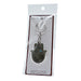 Metal Keyholder Hamsa "Good Luck" 5.5 cm - Nickel
