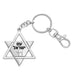 Metel Magen David Keychain - 5 cm - Nickel&gold