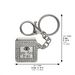 Metel "Against Evil Eye" Keyholder with Tehillim Book 3 cm