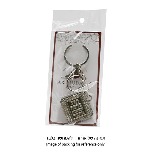 Metel "Against Evil Eye" Keyholder with Tehillim Book 3 cm