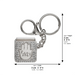 Metel Mazal Keyholder with Tehillim Book 3 cm