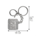 Metel "Blessings" Keyholder with Tehillim Book 3 cm