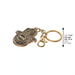 Metal Keyholder Hamsa Mazal 5.5 cm