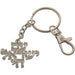 Metel Keychain with Stones - 3 cm