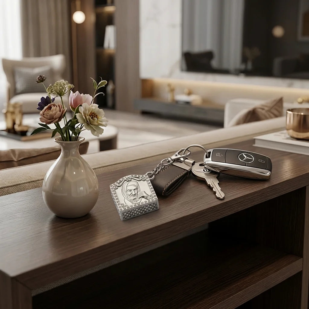 Keyholder 3 cm with Tehilim - Nickel