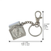 Keyholder 3 cm with Tehilim - Nickel