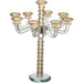 Crystal 9 Branch Candlesticks 42 cm - Gold