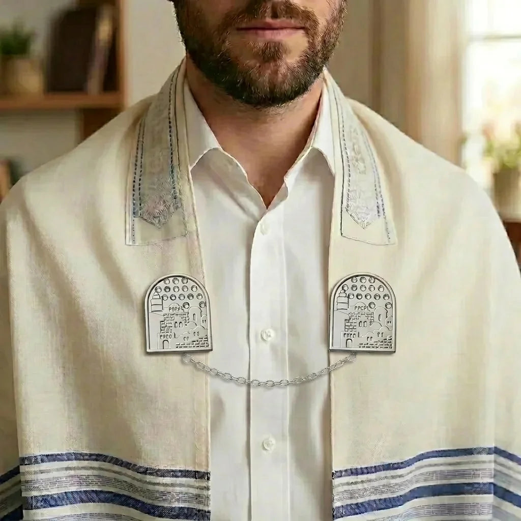 Nickel Tallit Clips 9 cm