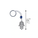Nickel Hamsa Keyholder 4 cm