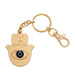 Metal Keyholder Hamsa "Against Evil Eye" 5.5 cm - Nickel