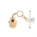 Metal Keyholder Hamsa "Mazal" 5.5 cm - Nickel