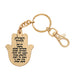 Metal Keyholder Hamsa "Mazal" 5.5 cm - Gold - with Stones