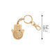Metal Keyholder Hamsa "Good Luck" 5.5 cm - Gold