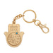Metal Keyholder Hamsa "Good Luck" 5.5 cm - Gold