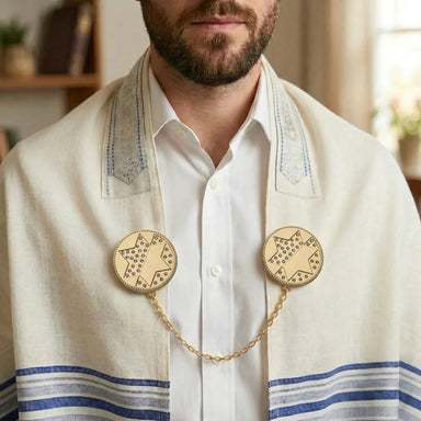 Tallit Clips 9 cm - Gold Finish