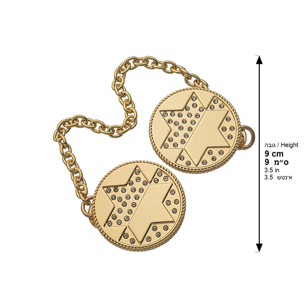 Tallit Clips 9 cm - Gold Finish