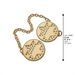 Tallit Clips 9 cm - Gold Finish