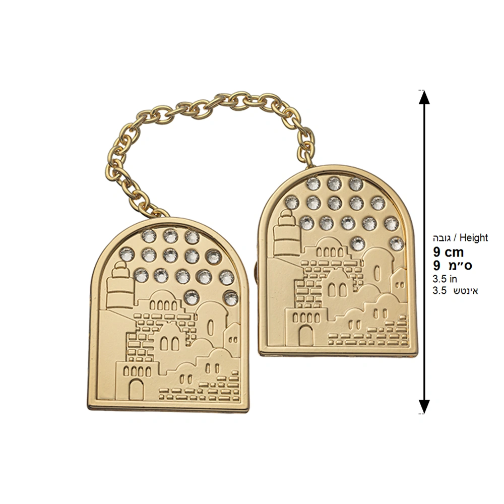 Tallit Clips 9 cm - Gold Finish