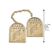 Tallit Clips 9 cm - Gold Finish
