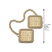 Tallit Clips 9 cm - Gold Finish