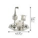 Nickel Octagon Havdalah Set 4 pcs
