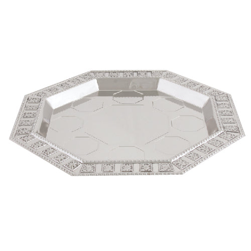 Nickel Plated Wine Divider With Kiddush Cup And 8 Small Kiddush Cups