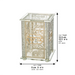 Crystal Tzedakah Box 13*9 cm with Plaque